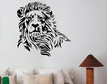 Lion Wall Decal | Etsy