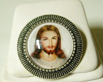 Sacred heart of Christ pin/brooch - BR09-050