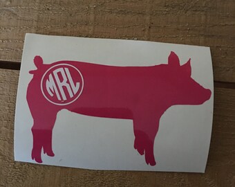Show Swine Vinyl Decal