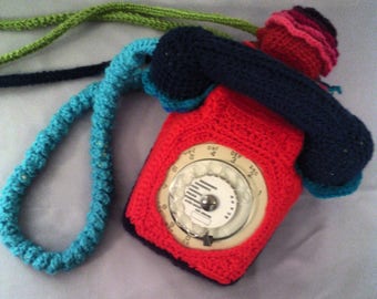 Vintage "France Telecom" dressy crochet phone