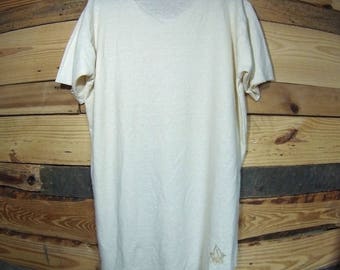 55/45% Hemp/Organic Cotton "Raw Cut" T-shirt