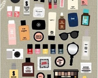 Korean stickers Suatelier Sonia brand of Makeup Stickers - Korean Stationery Great for Scrapbooking or Embellishment