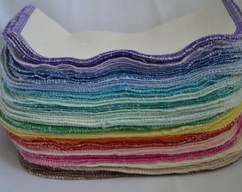 Organic Cotton Birdseye 2-Ply Half Sheet Paperless Towels FREE US Shipping Your Choice of Edging Color and Quantity Reduced Intern'l Shp'g