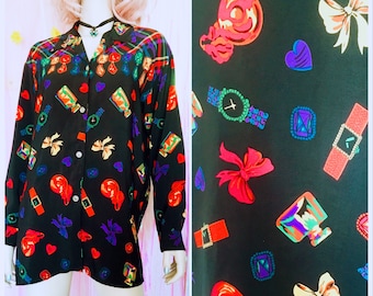 90s CHAUS Statement Shirt - 90s Grunge, Grunge Clothing, 90s shirt