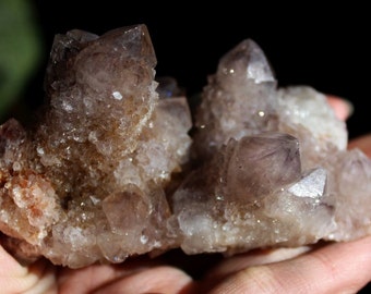 Smoky Amethyst Spirit Quartz Cluster