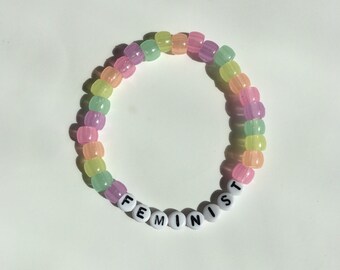 Pastel Feminist Bracelet