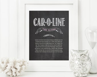 Name Meaning Art - Chalkboard Nursery Art - Name Meaning Baby - Baby Room Name Art - Name Meaning Nursery Art - Baby Name Art