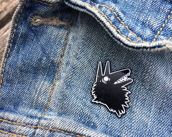 Wolf Head Enamel Pin