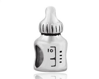 Baby Bottle European Bead Charm