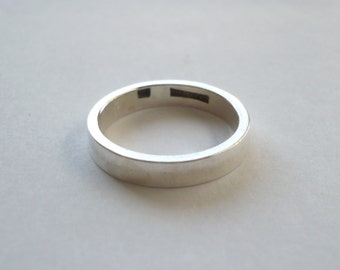 sterling silver band ring