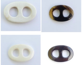 Handmade Scarf Ring for your Hermes Twilly, Gavroche, Pochette - Natural Horn, Natural Bone