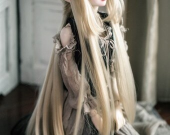 LuoShuShu : Goodness from the Moon *Wig Only silver and BLACK IN STOCK* 1/4 1/3 1/6 yosd msd mdd bjd doll
