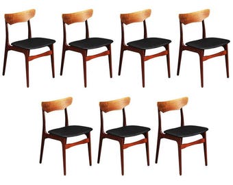 Up to Seven Rosewood Schønning & Elgaard Dining Chairs