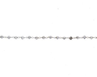 Sterling Silver Chain with Coated Pyrite