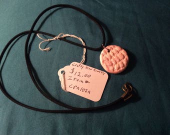 Leather and Clay Necklace