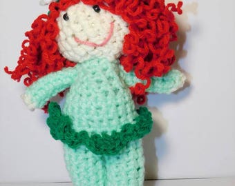 stuffed dolls, stuffed doll with red hair, stuffed baby doll, stuffed girl doll, handmade stuffed doll, stuffed dolls handmade, crochet doll