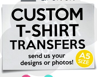 Custom Iron On T-Shirt Transfers Personalised Your Image Photo Design Hen Stag Nights Fancy Dress Costume Bachelorette Bachelor