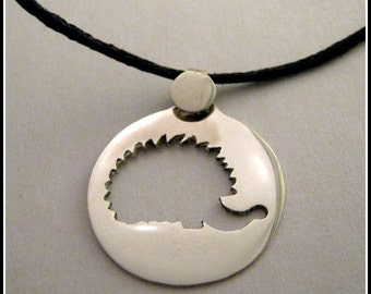 Silver Hedgehog pendant