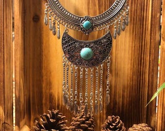 Necklace, Boho, statement jewelry