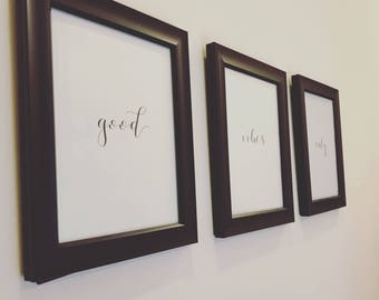 8 x 10 Custom Print I Calligraphy Print I Handlettered Print