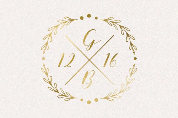 Wedding Monogram Wedding Logo DIY wedding wedding initials