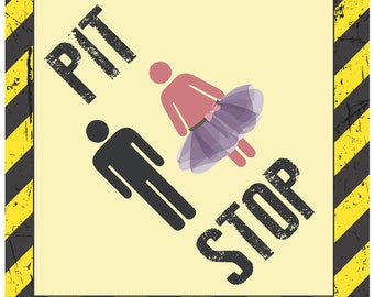 pit stop sign etsy