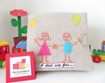 CHILDREN'S DRAWINGS FABRIC QUIET BOOK