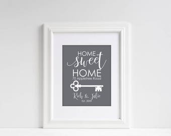 Realtor Closing Gift | Unique Realtor Closing Gift | Housewarming Gift | Personalized First Home Gift | Closing Gift | Home Sweet Home Sign