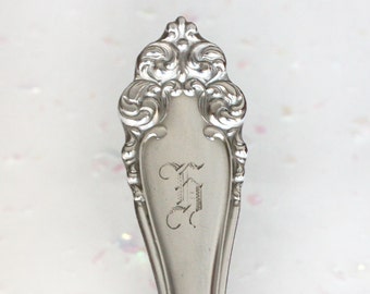 Spoon Key Chain Spoon Key Ring Vintage Silver Plate Silverware Monogram H Imperial Pattern
