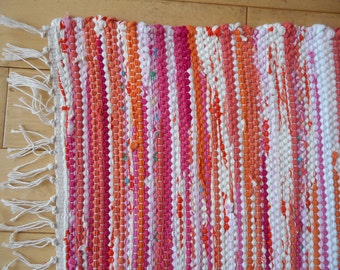 Upcycled rag rug | Etsy