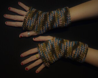 Natural Wonder Arm Shyne - Knitted Fingerless Arm Warmers - Knitted Fingerless Gloves