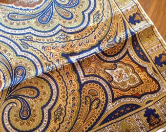 Vintage Scarf Paisley Pattern Design, Square vintage scarf 31" x 31"