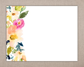 floral stationery paper