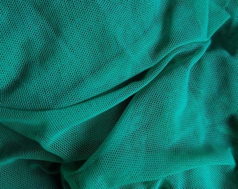Emerald Kelly Green 4 way Stretch Mesh Fabric Yardage For Dance & Costumes