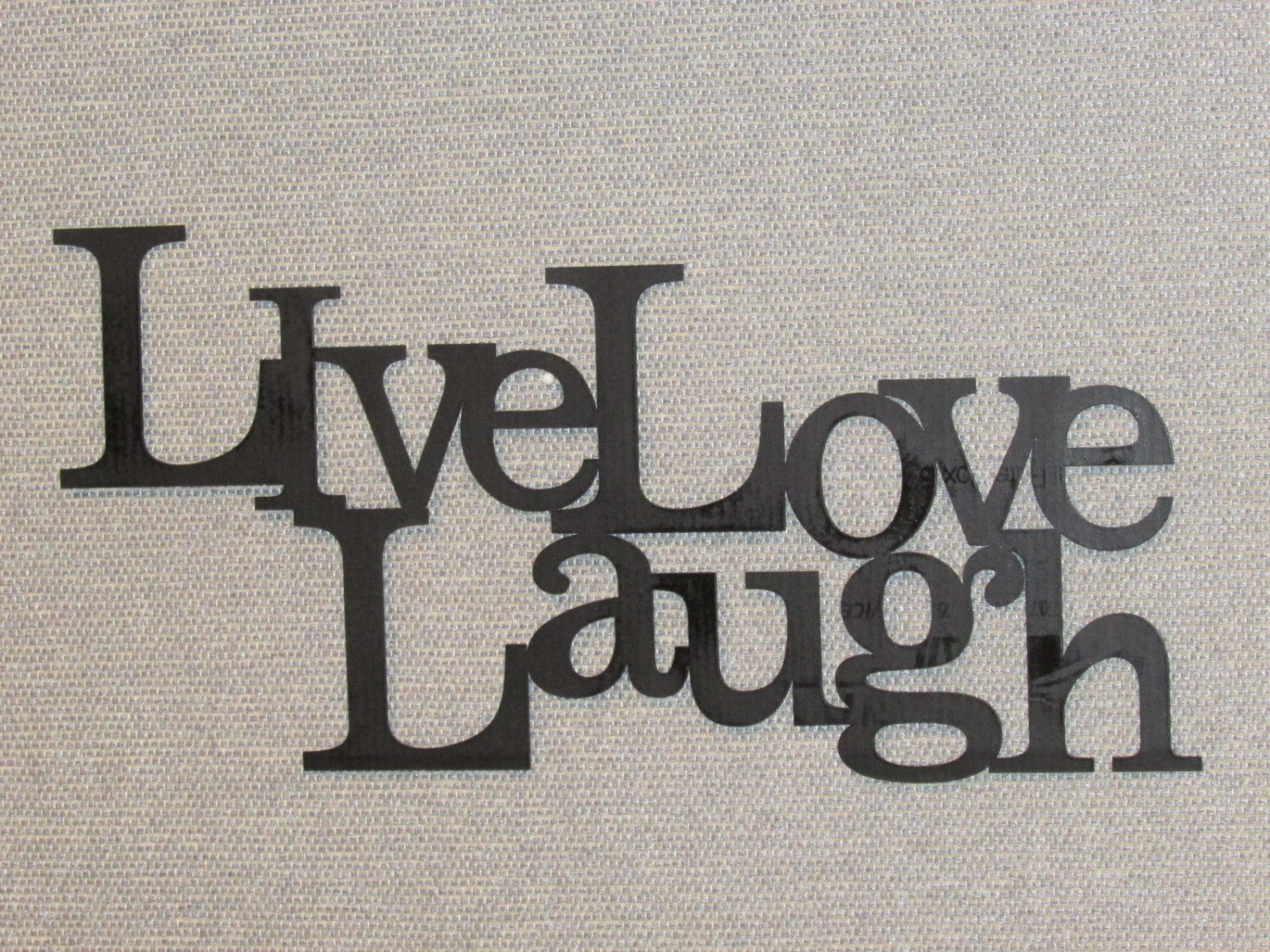 LIVE LAUGH LOVE Wood Word Art Sign Wall Decor Black LIVE LAUGH LOVE Wood Word Art Sign Wall Decor Black