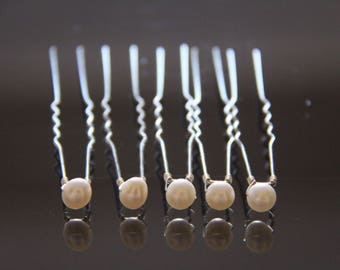 Ivory Freshwater Pearl Hair Pins