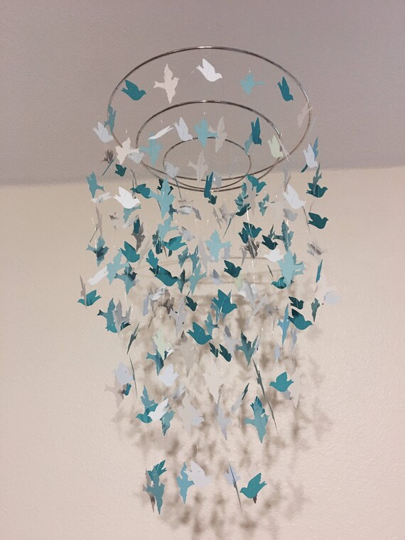 blue bird mobile baby boy mobile crib mobile nursery