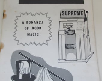 Vintage 1960s Magic and Tricks Catalogue - Jackpot