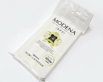 Modena White Japanese Clay /Soft Air Dry Clay /Modena Air Dry Polymer Clay /250g /Resin Clay/Cold porcelain clay/ fake food/ flower