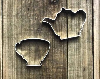 Set of Teapot and Teacup Cookie Cutters #NAWK89