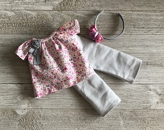 Prim Posies Outfit set for 13 inch dolls such as Dianna Effner Little Darlings