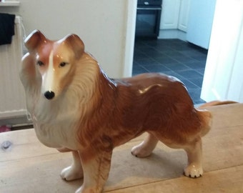 Very rare Large Lassie collie porcelain dog
