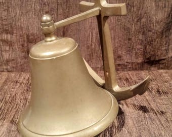 Large Penco wall mount bell, nautical design, free shipping