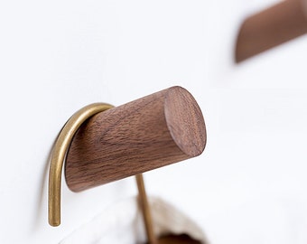 Solid Wood Simple Modern Ideas Wall Hooks / Decorative Hooks / Wall Hook Coat Hangers Rack Hooks