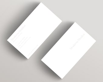Moderna Light | Minimalist Business Card Template | Business Card Template