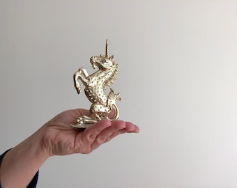 Vintage Unicorn Earring Holder, Unicorn Earring Post Holder