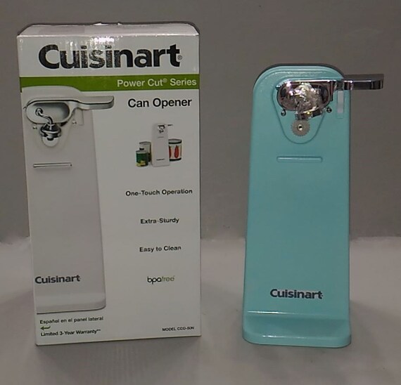 Aqua Sky Blue Cuisinart Electric Tall Can Opener