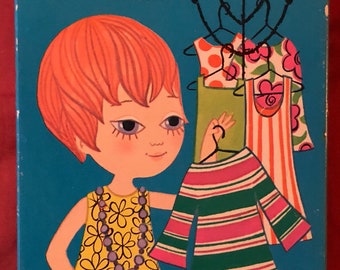 Vintage Whitman 1969 Mod Missy paper doll complete