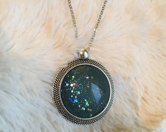 Galaxy Pendant - Smokey Army Green