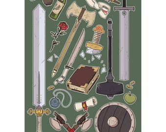 Warrior design D&D/RPG Campaign Notebook/Journal - 48 Lined or Plain pages